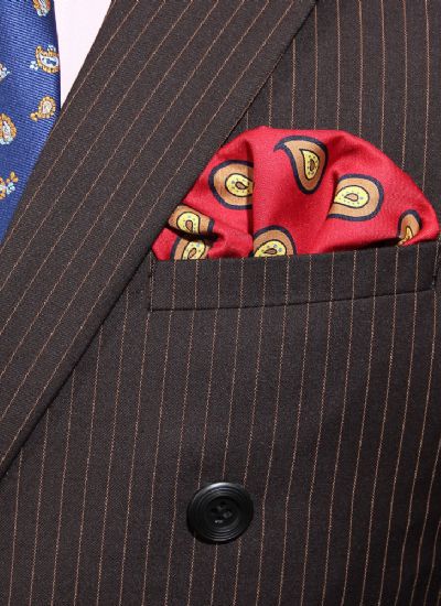  英倫紳士修身咖啡條紋雙排兩?？畚餮b外套 男士宴會西服