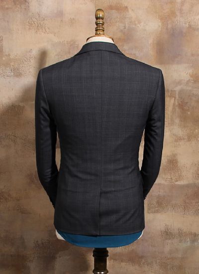  英倫雅痞西服外套 復古暗格單排兩?？勰惺啃奚砦餮b 潮
